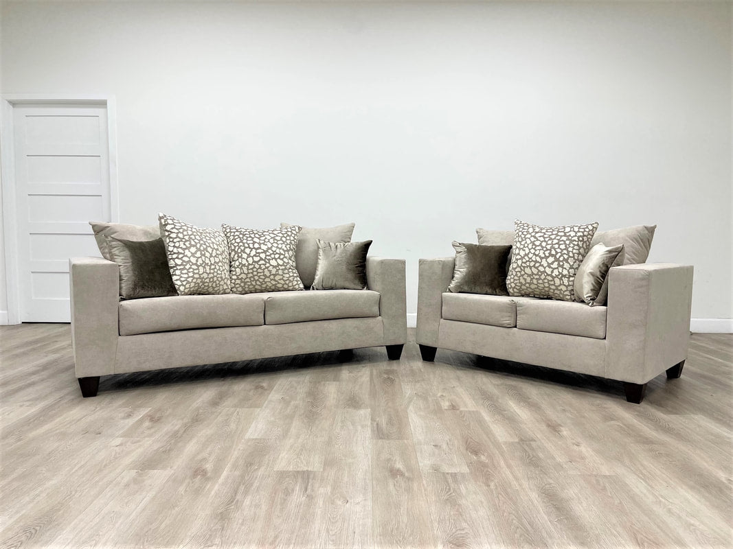 Canvas Sofa & Loveseat