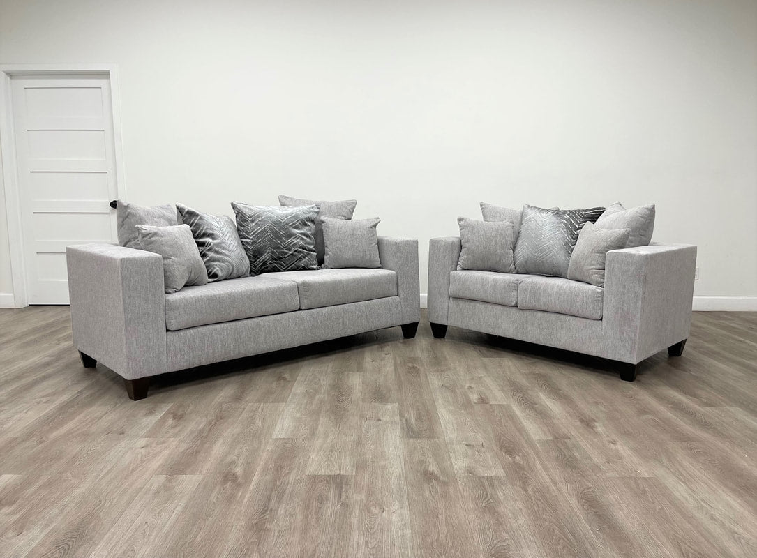 Canvas Sofa & Loveseat
