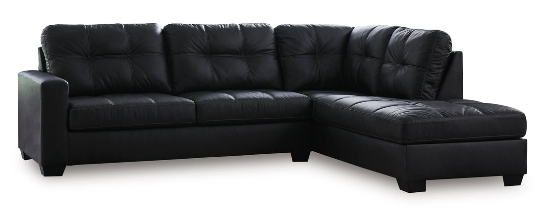Traditional Leather Sectional