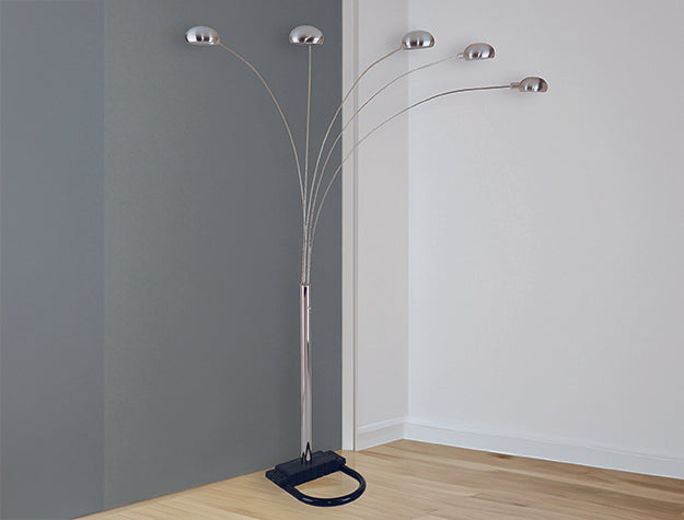 Pewter Shade Floor Lamp