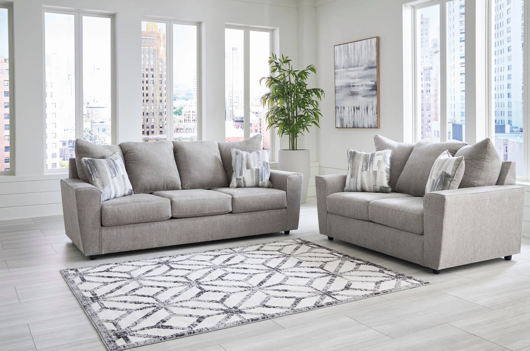 Stairatt Sectional & Loveseat