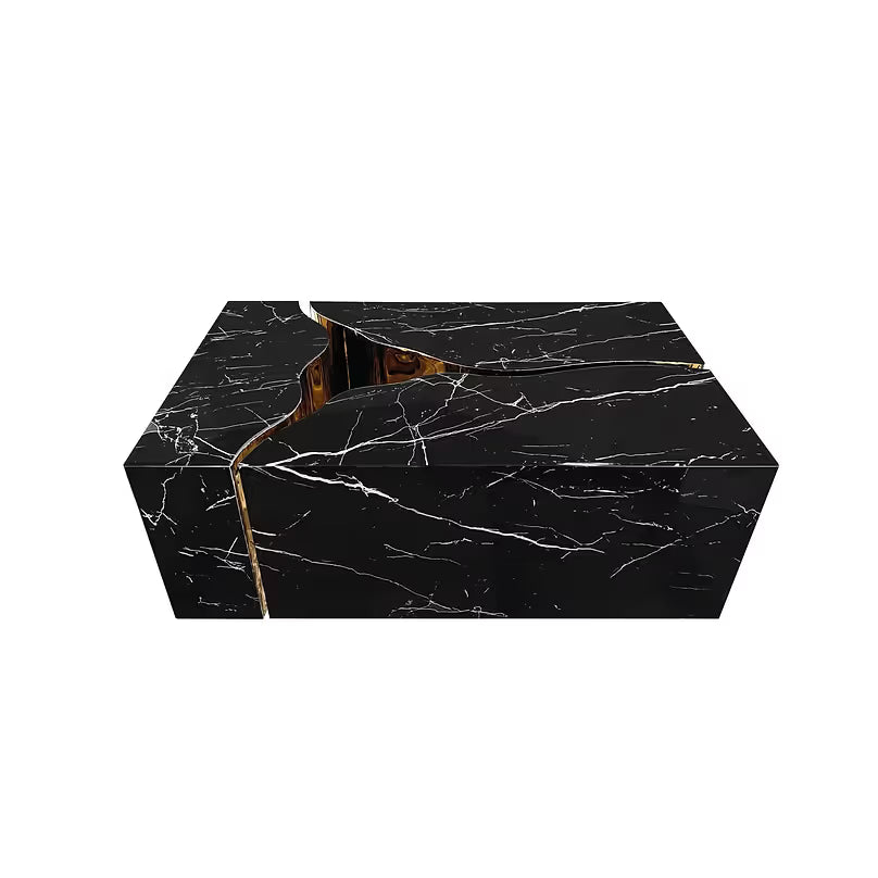 Black Stone Table Set