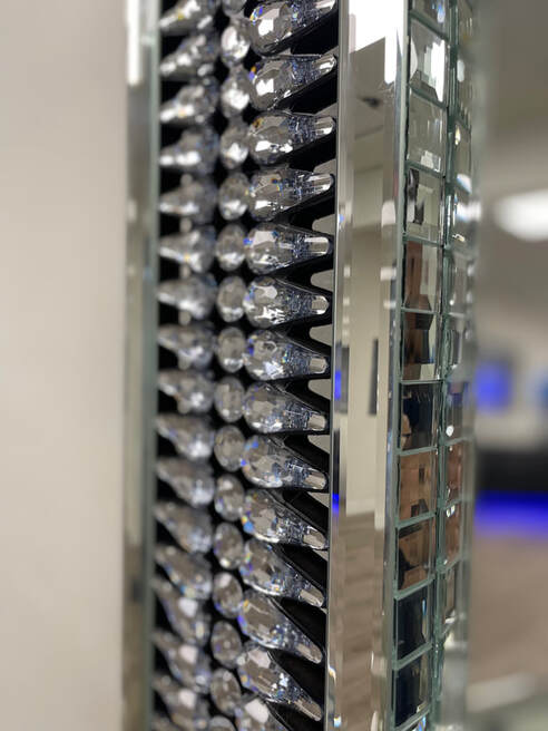 Crystal Floor Mirror