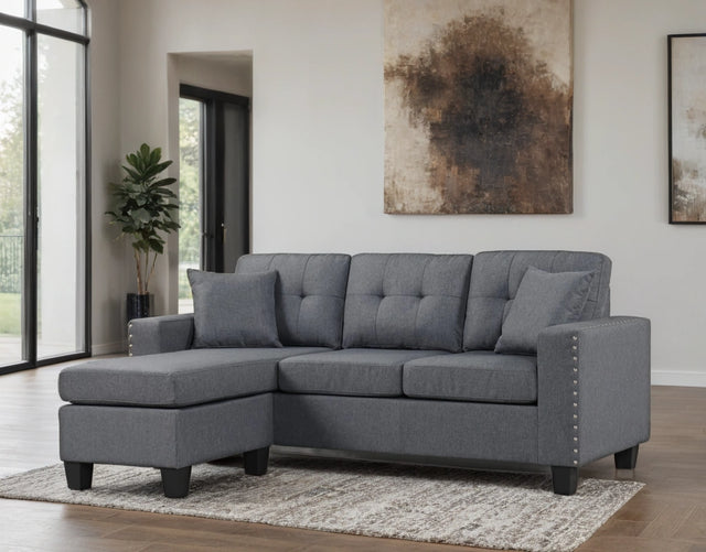 Cris Gray Sectional & Ottoman